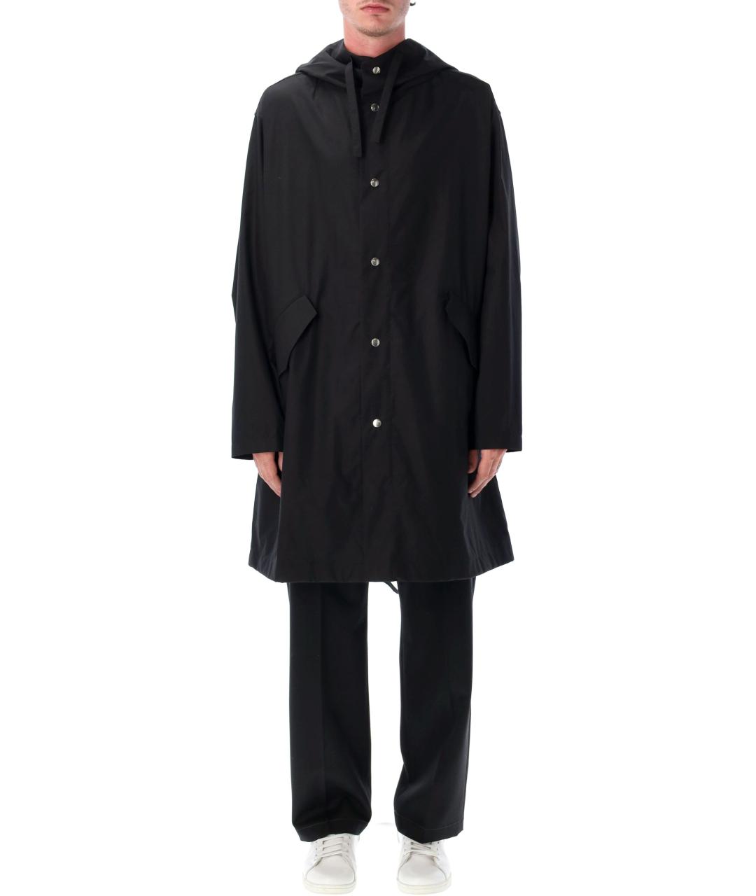 JIL SANDER Черная хлопковая парка, фото 2