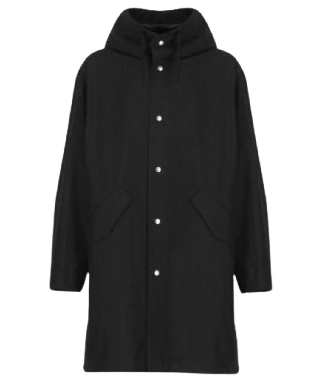 JIL SANDER Черная хлопковая парка, фото 1