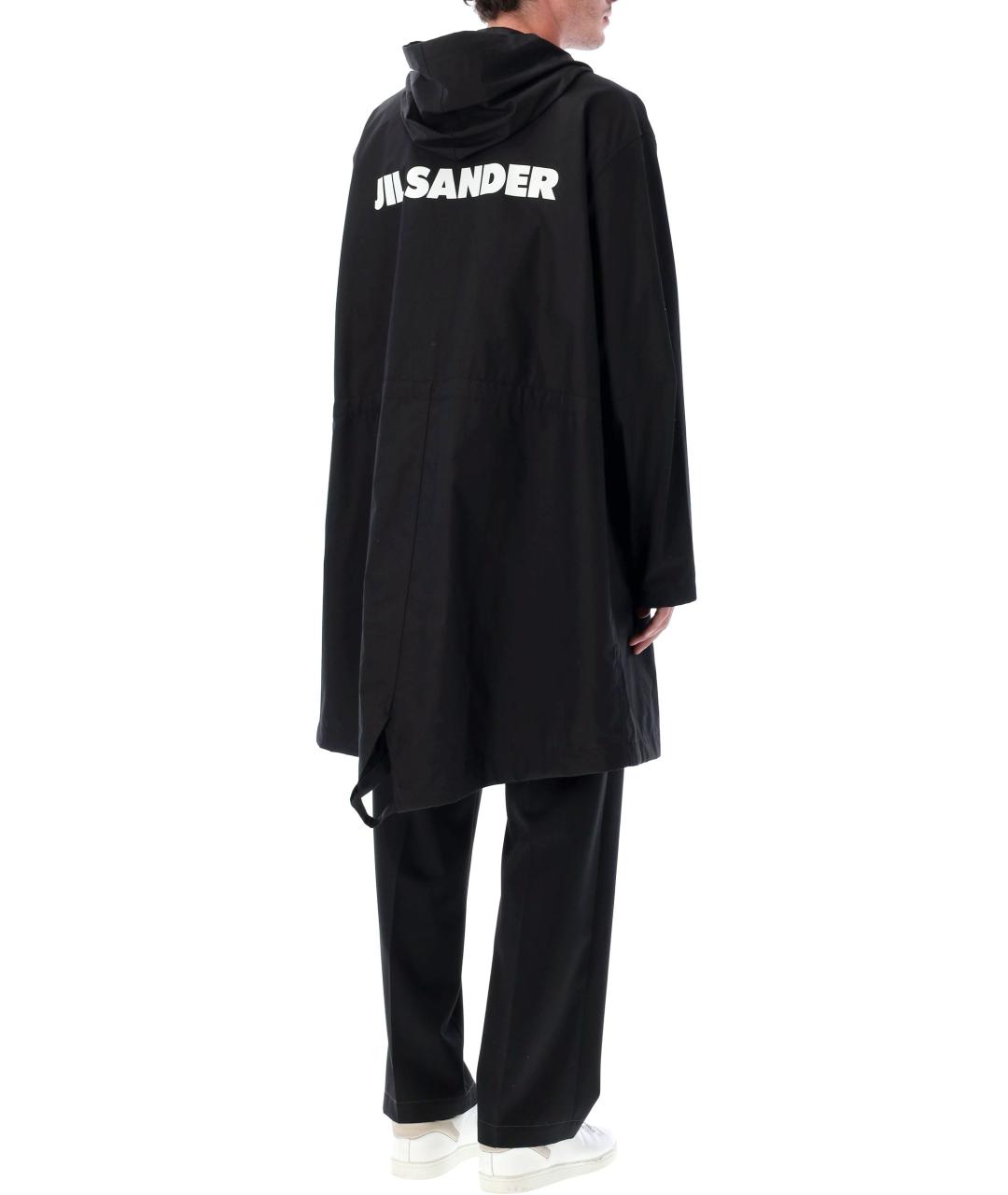 JIL SANDER Черная хлопковая парка, фото 3