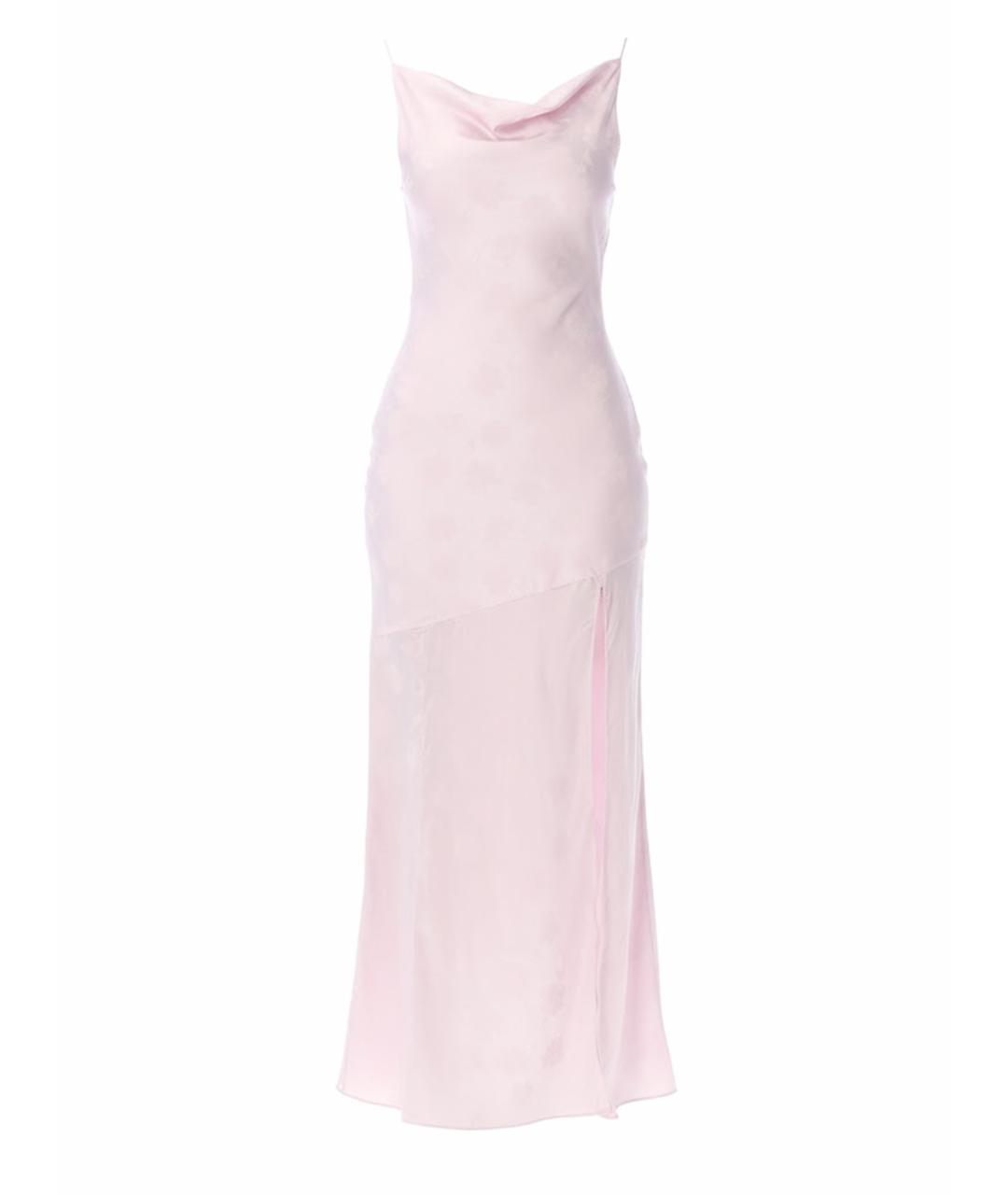 ROTATE Розовое полиэстеровое платье, фото 1