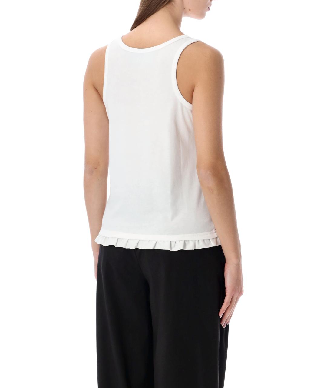 ROTATE Белая хлопковая майка, фото 3