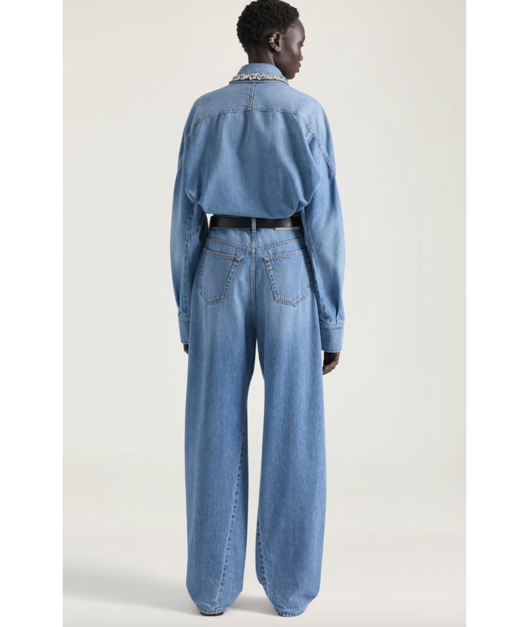 GIVENCHY Голубые хлопковые прямые джинсы, фото 3