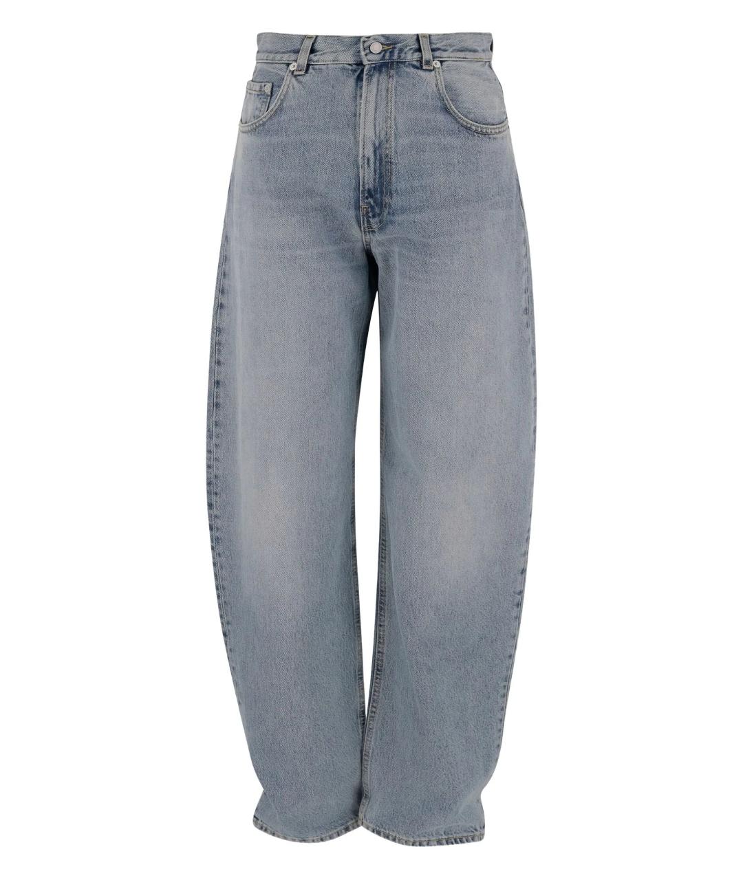 HAIKURE Голубые хлопковые прямые джинсы, фото 1