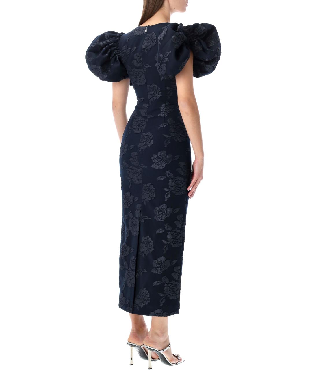 ROTATE Синее полиэстеровое вечернее платье, фото 3