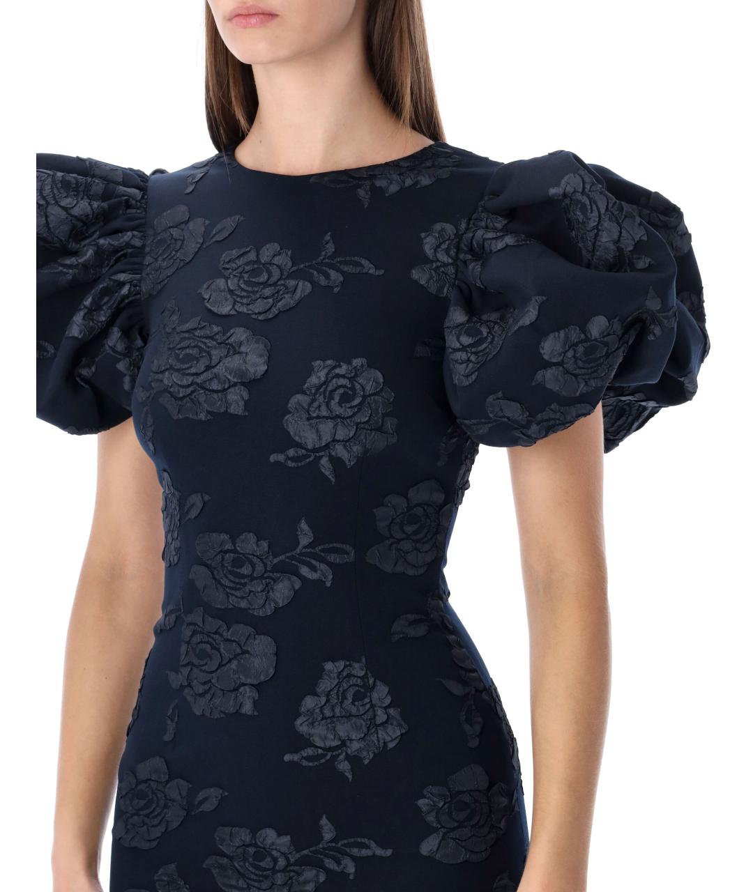 ROTATE Синее полиэстеровое вечернее платье, фото 4