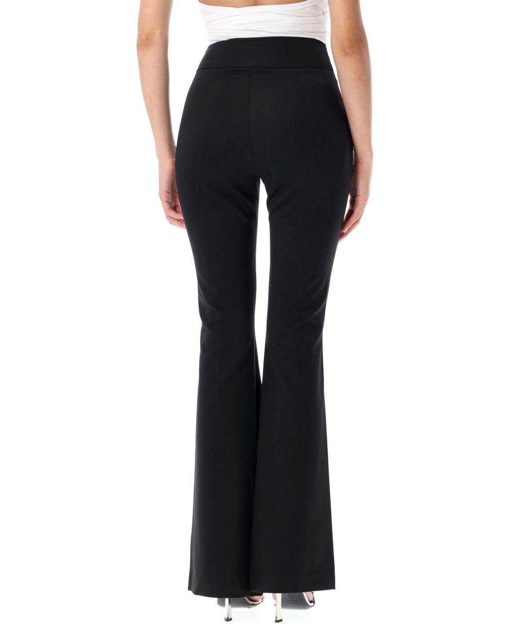 DIESEL Черные полиэстеровые брюки широкие, фото 3