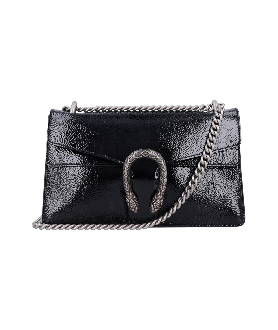 GUCCI Черная кожаная сумка через плечо, фото 1