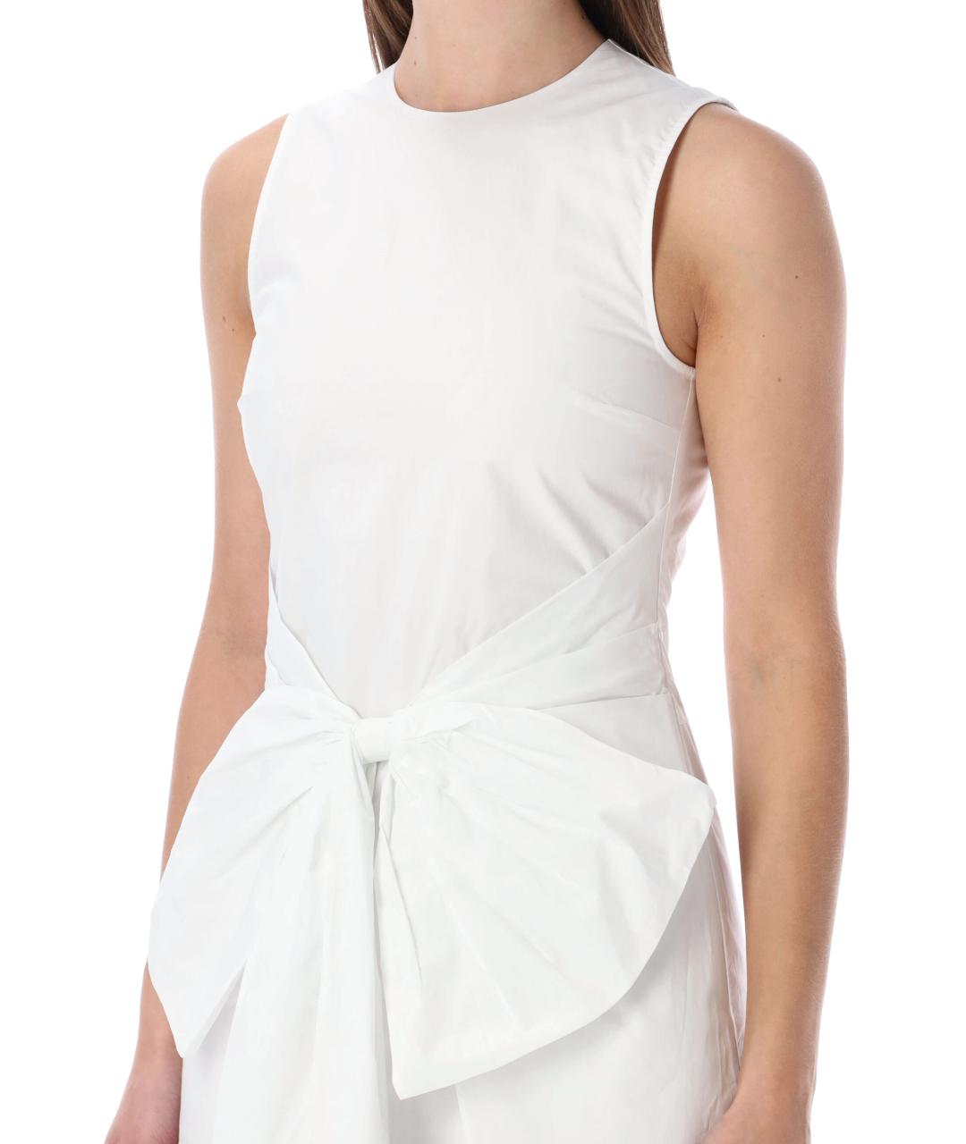 ROTATE Белое хлопковое повседневное платье, фото 3