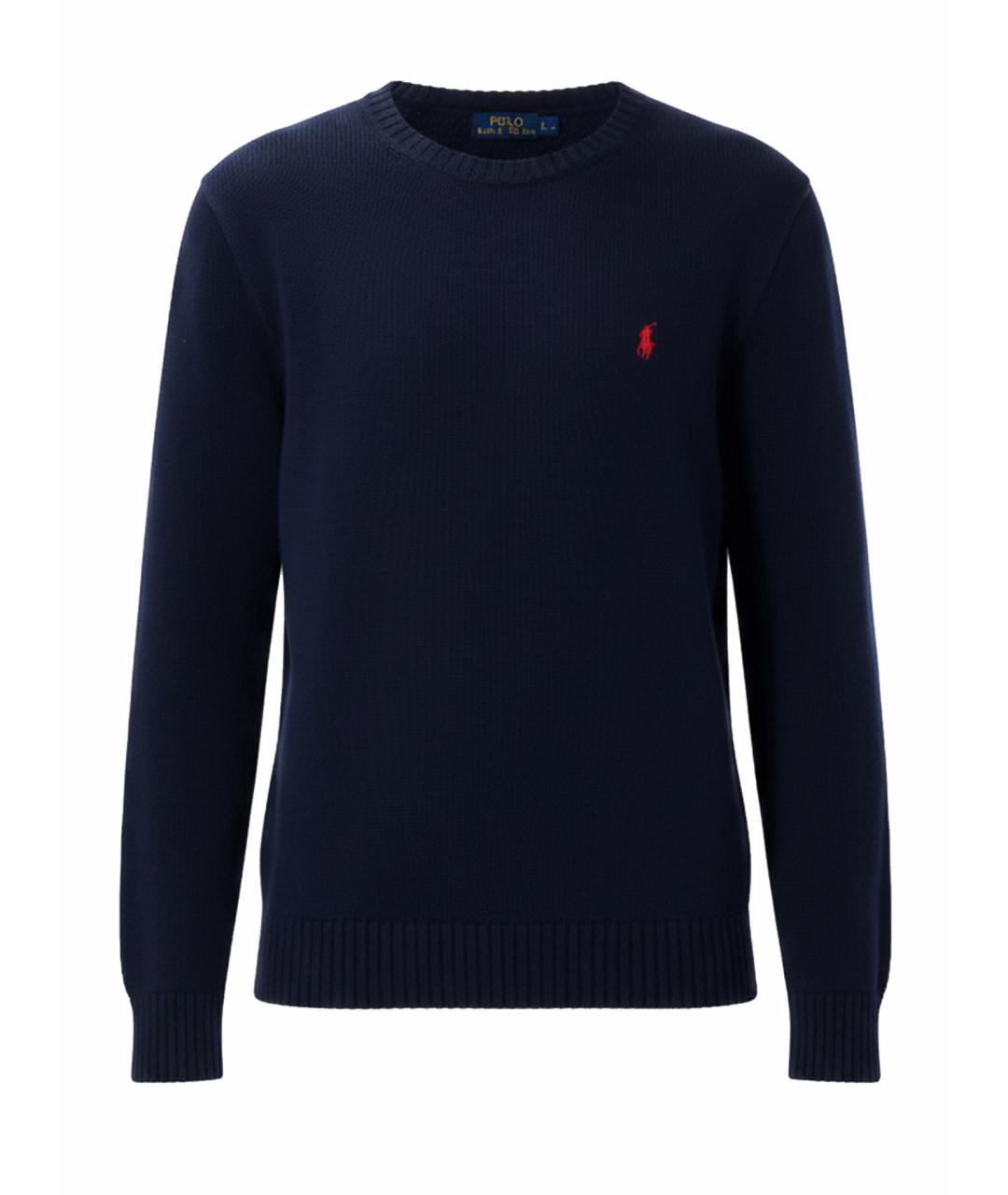 POLO RALPH LAUREN Синий хлопковый джемпер / свитер, фото 1