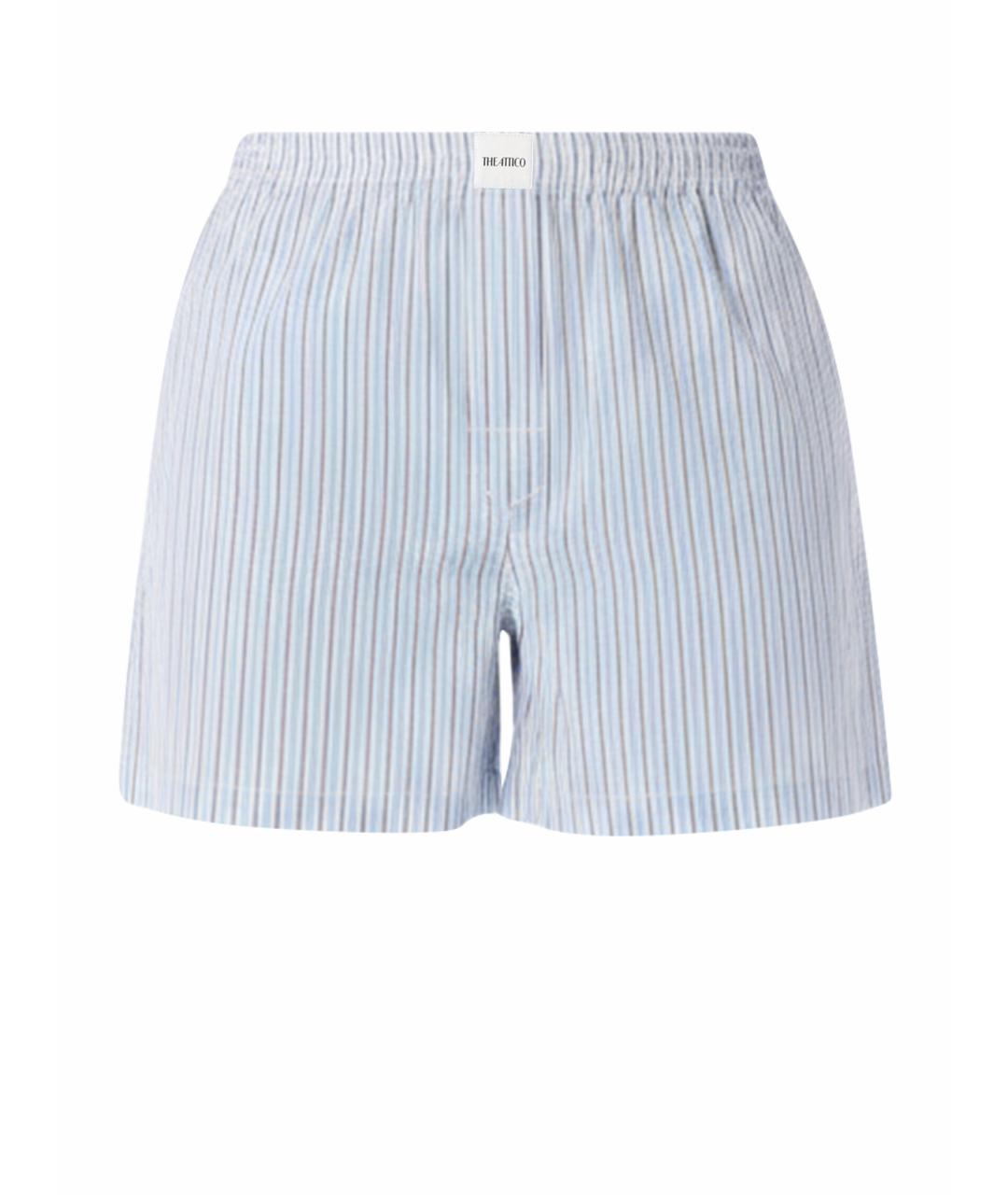THE ATTICO Голубые хлопковые шорты, фото 1