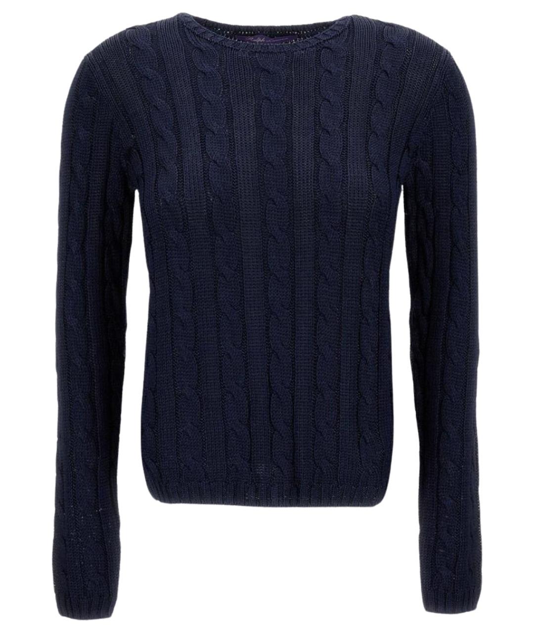 RALPH LAUREN Синий шелковый джемпер / свитер, фото 1