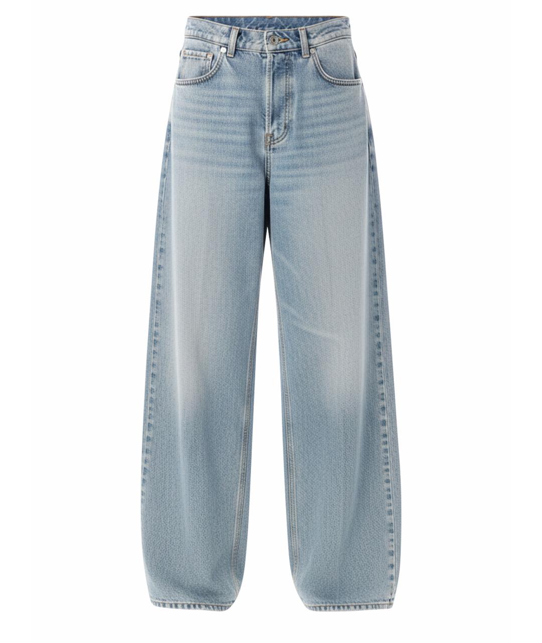 HAIKURE Голубые хлопковые прямые джинсы, фото 1