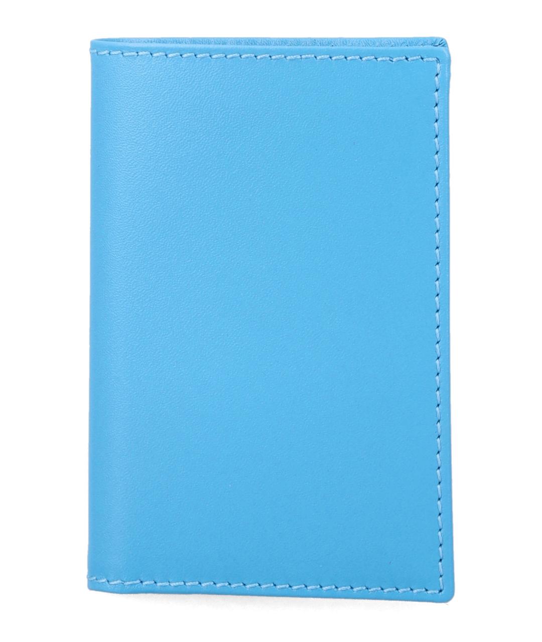 COMME DES GARÇONS WALLET Синий кожаный кардхолдер, фото 1