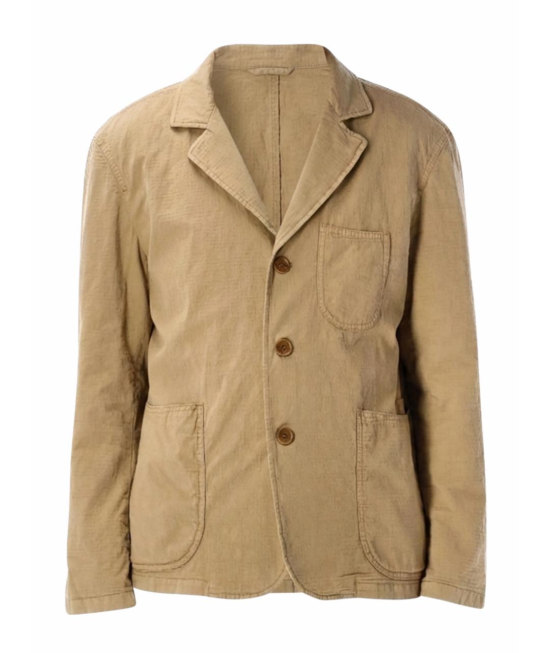 YMC Бежевый хлопковый пиджак, фото 1
