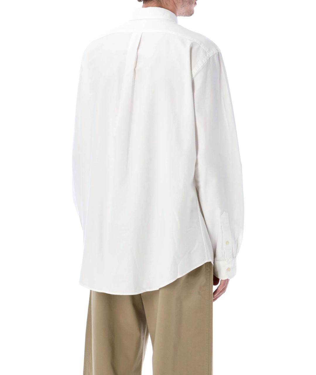 POLO RALPH LAUREN Белая хлопковая кэжуал рубашка, фото 3