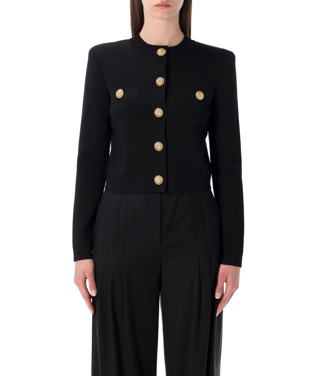 BALMAIN Черный вискозный жакет/пиджак, фото 2