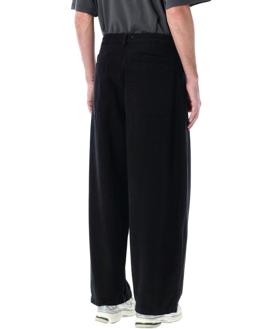 YMC Черные хлопковые прямые джинсы, фото 2