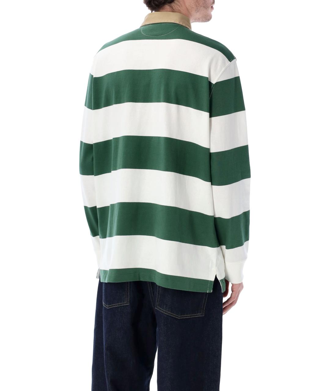 POLO RALPH LAUREN Мульти хлопковое поло с длинным рукавом, фото 4