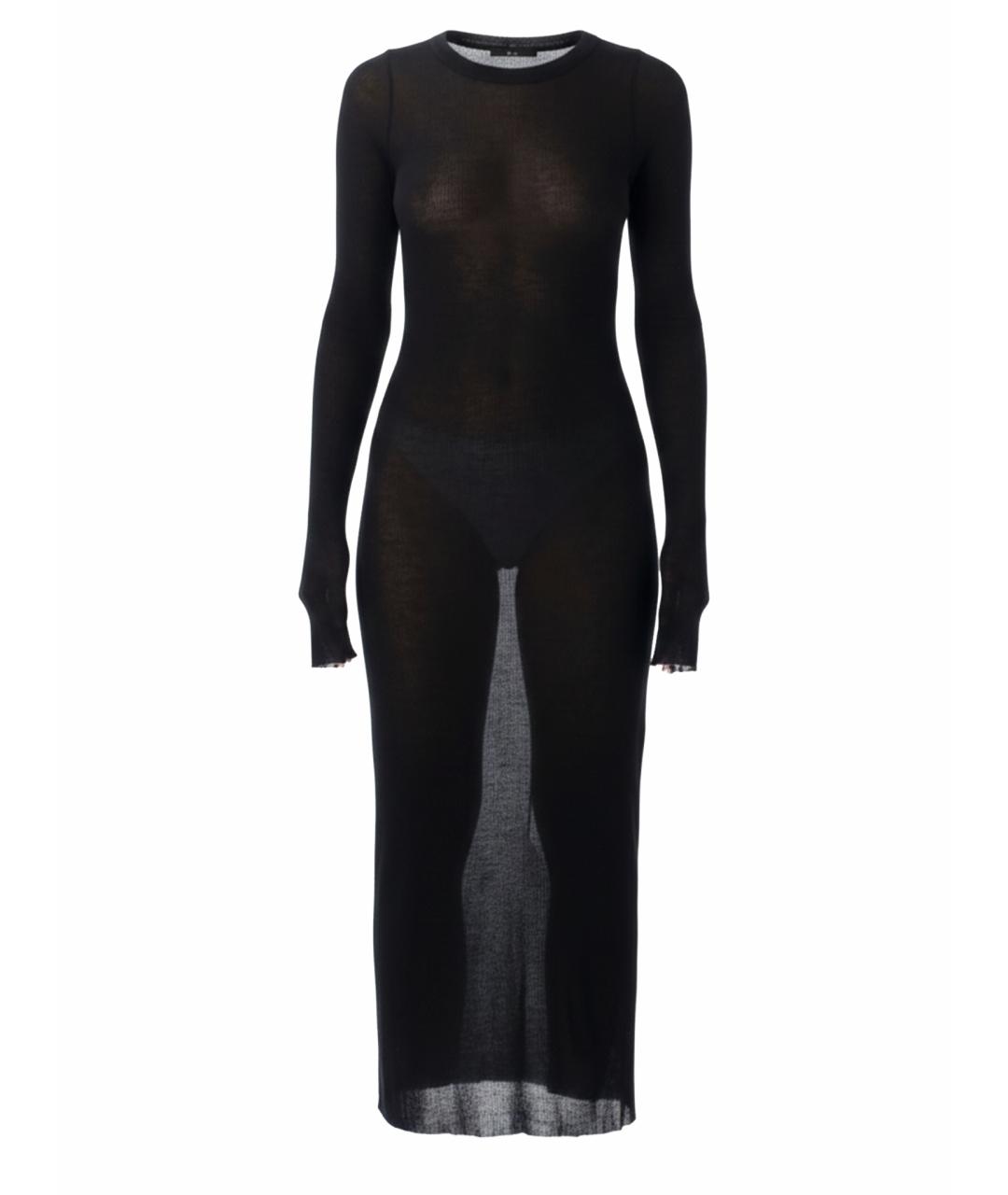 RICK OWENS Черное вискозное повседневное платье, фото 1