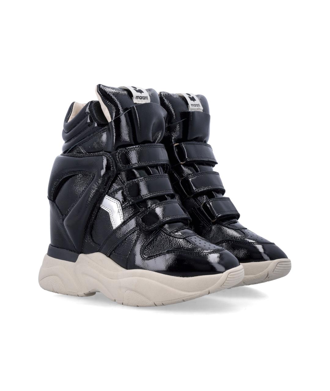 ISABEL MARANT Черные кожаные кроссовки, фото 3