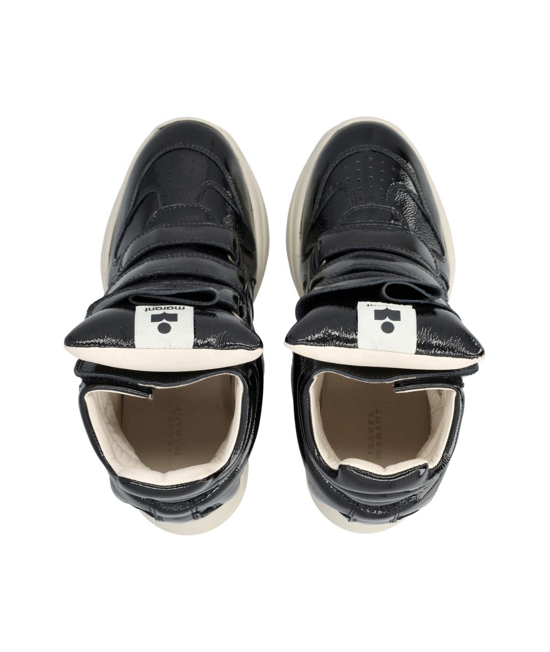 ISABEL MARANT Черные кожаные кроссовки, фото 2