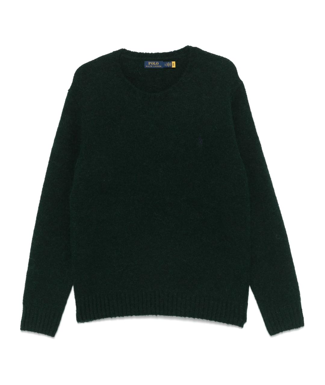 POLO RALPH LAUREN Зеленый шерстяной джемпер / свитер, фото 1
