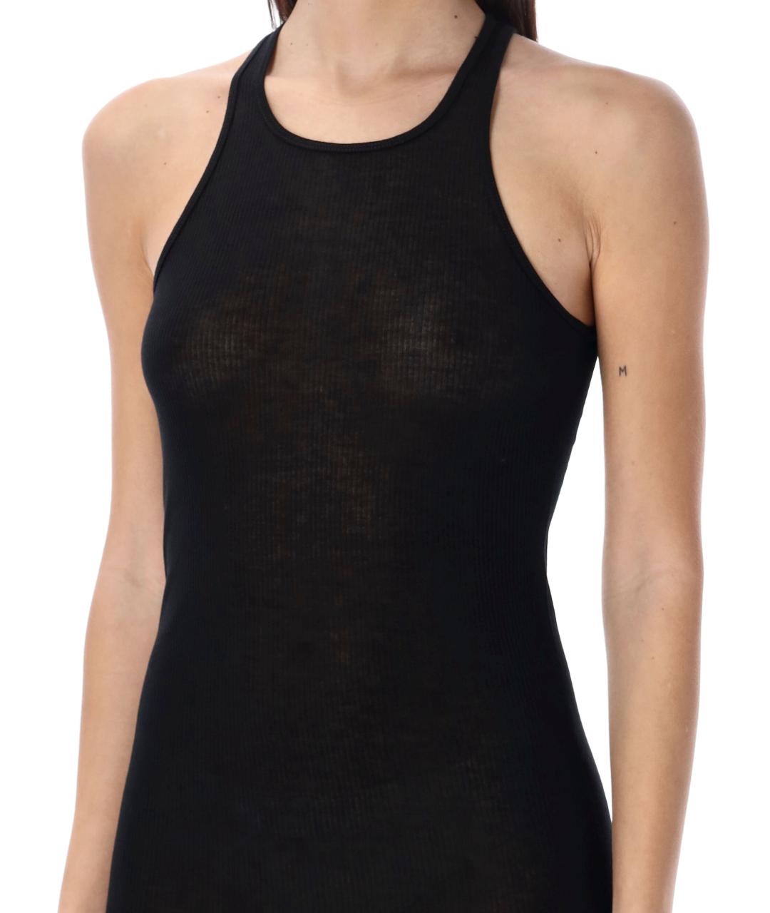 RICK OWENS Черное вискозное платье, фото 4