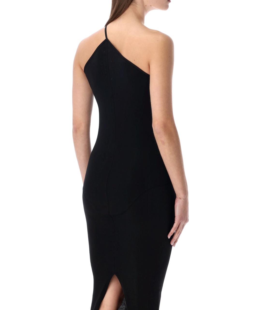 RICK OWENS Черная хлопковая майка, фото 3