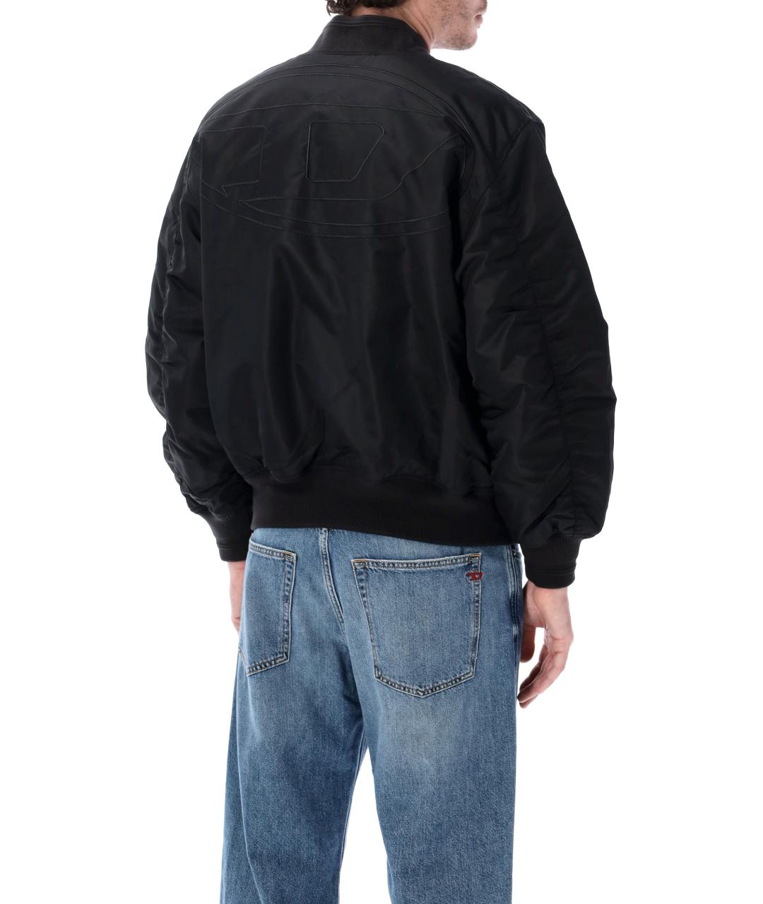 DIESEL Черная полиамидовая куртка, фото 3