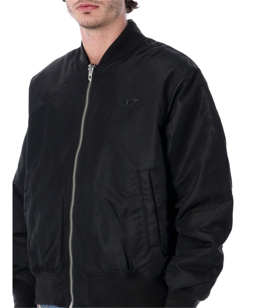 DIESEL Черная полиамидовая куртка, фото 4