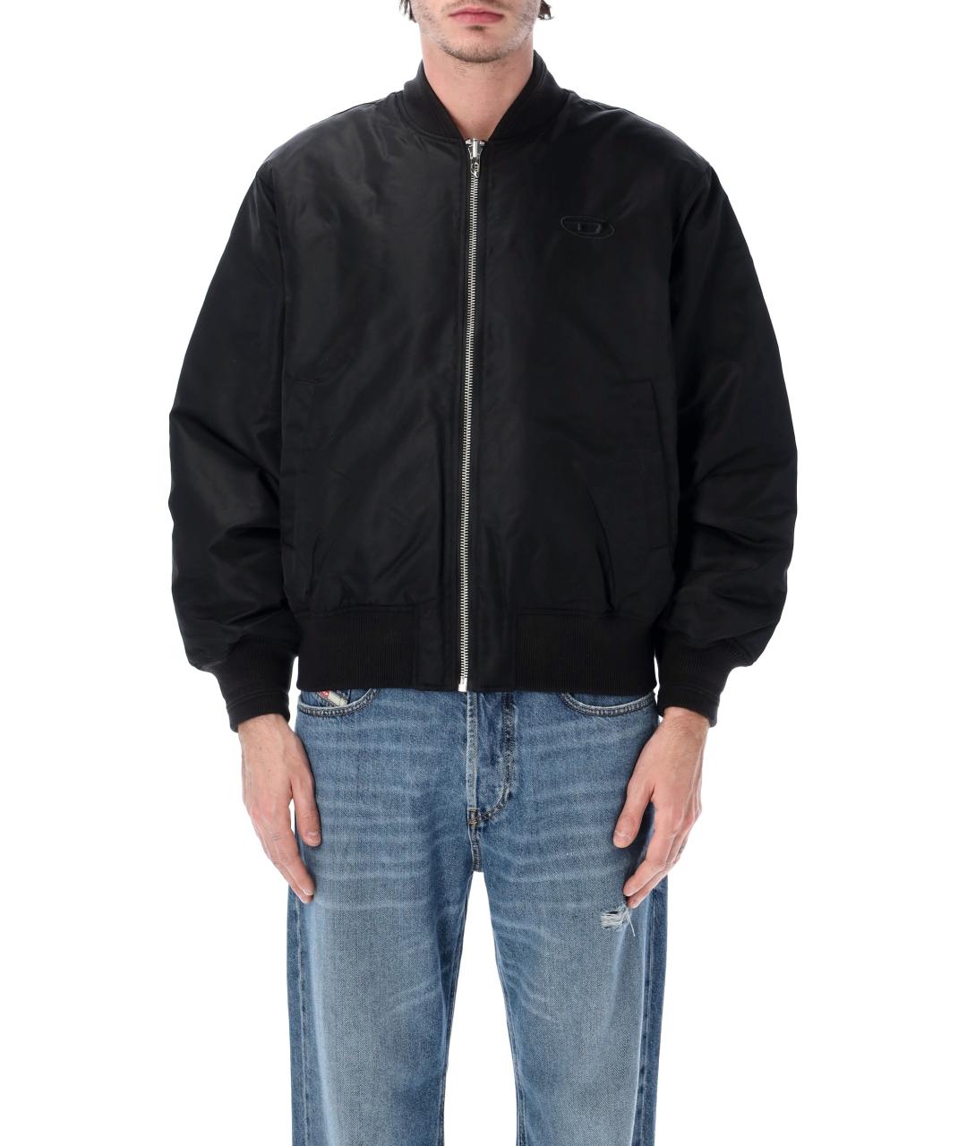 DIESEL Черная полиамидовая куртка, фото 2