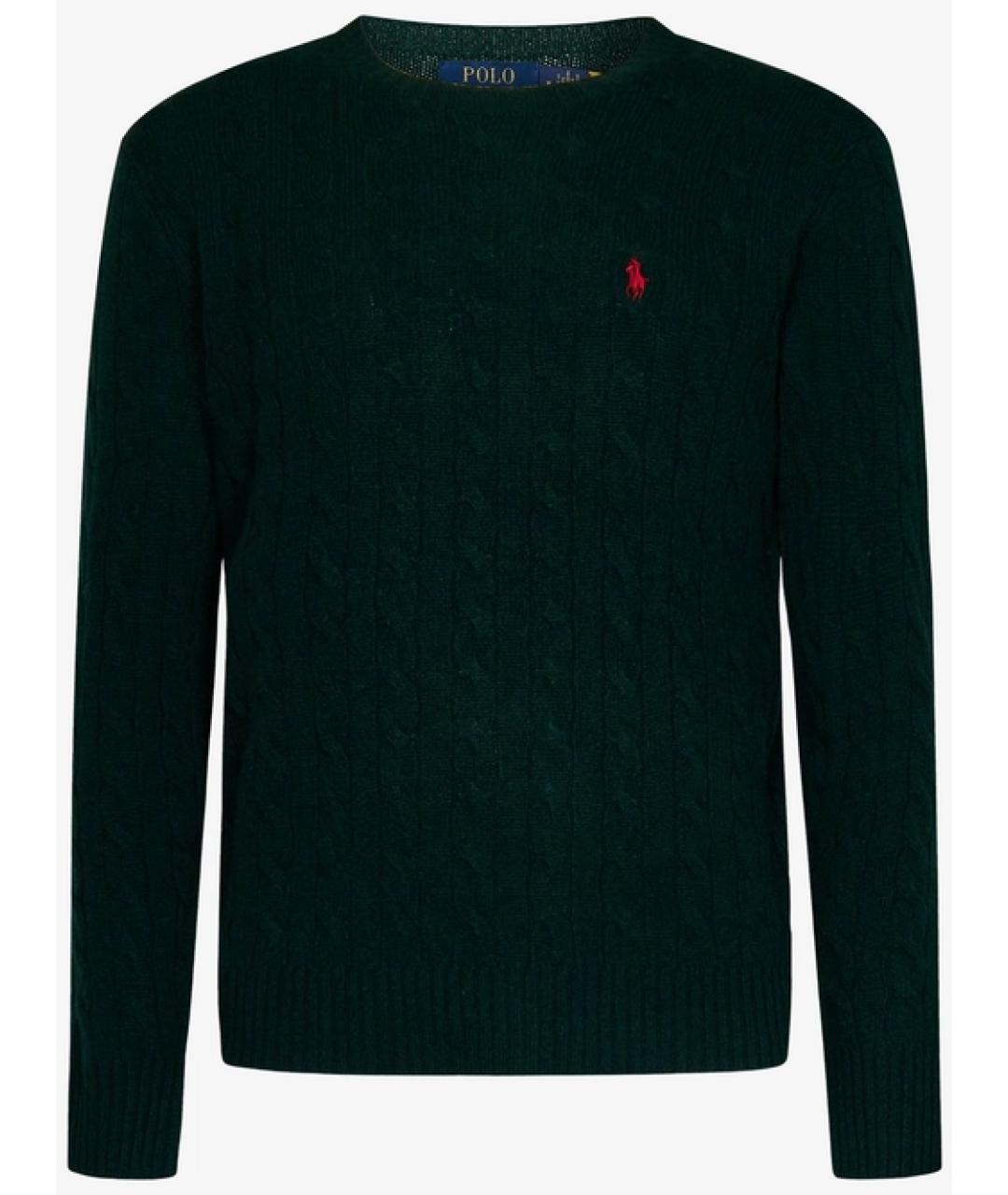 POLO RALPH LAUREN Зеленый шерстяной джемпер / свитер, фото 1