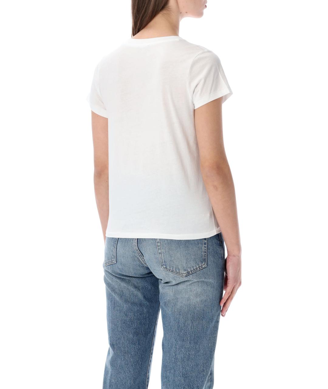 POLO RALPH LAUREN Белая хлопковая футболка, фото 3