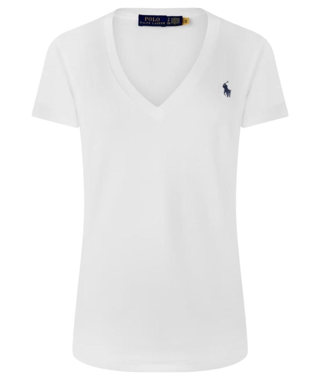 POLO RALPH LAUREN Белая хлопковая футболка, фото 1