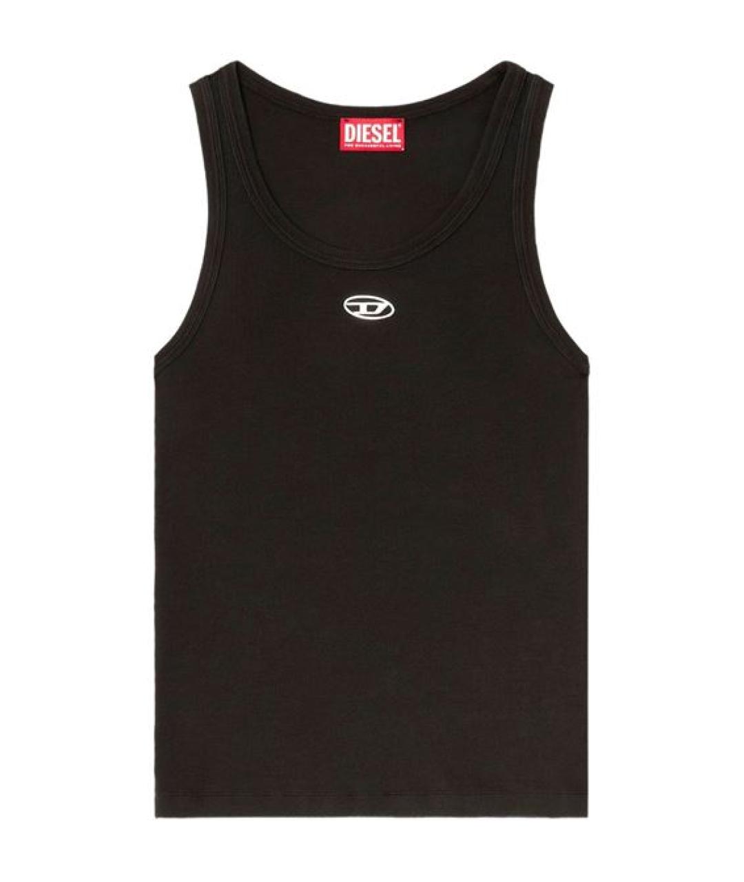 DIESEL Черная хлопковая майка, фото 1
