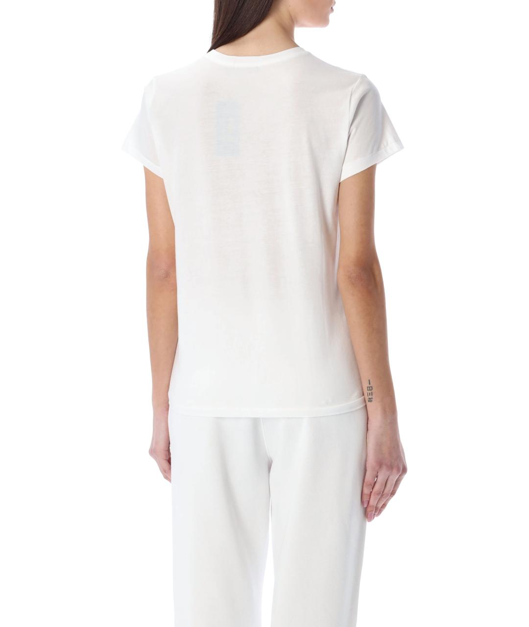 POLO RALPH LAUREN Белая хлопковая футболка, фото 3