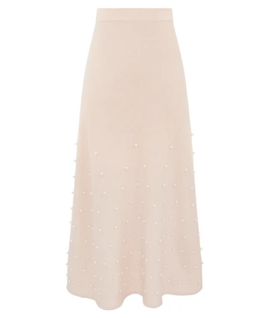 ZIMMERMANN Розовая шерстяная юбка миди, фото 1