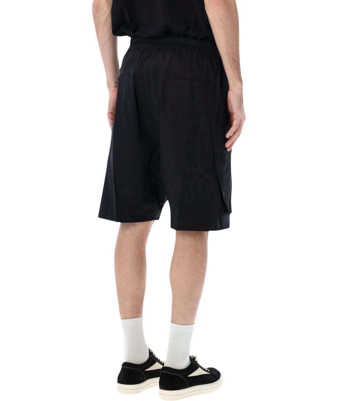 RICK OWENS Черные хлопковые шорты, фото 3