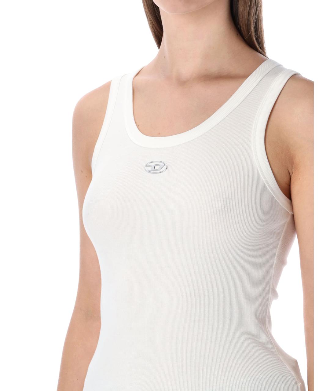 DIESEL Белая хлопковая майка, фото 3