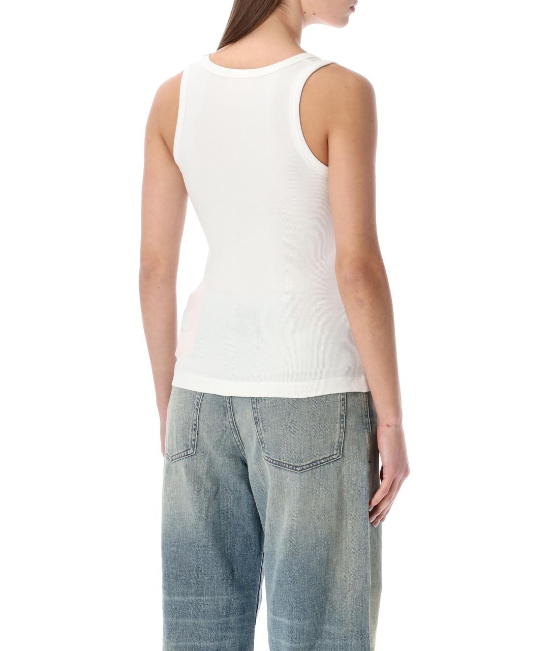 DIESEL Белая хлопковая майка, фото 2