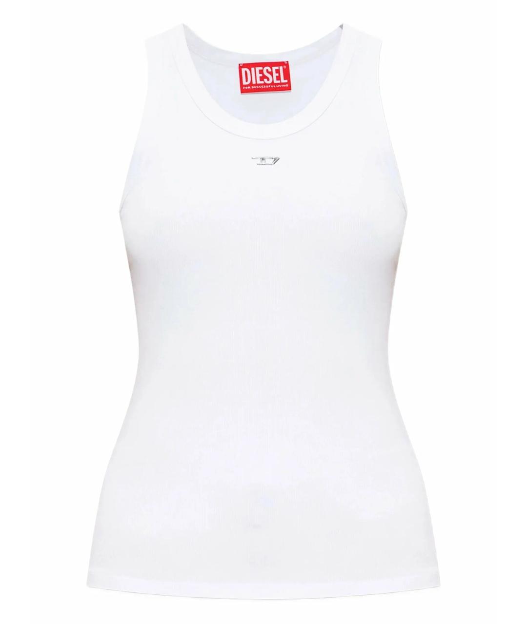 DIESEL Белая хлопковая майка, фото 1