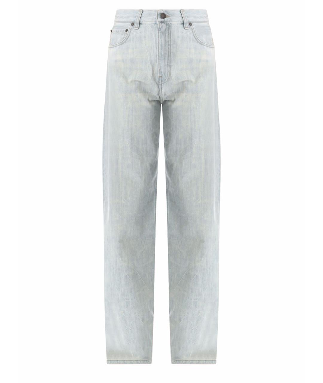 HAIKURE Синие хлопковые прямые джинсы, фото 1