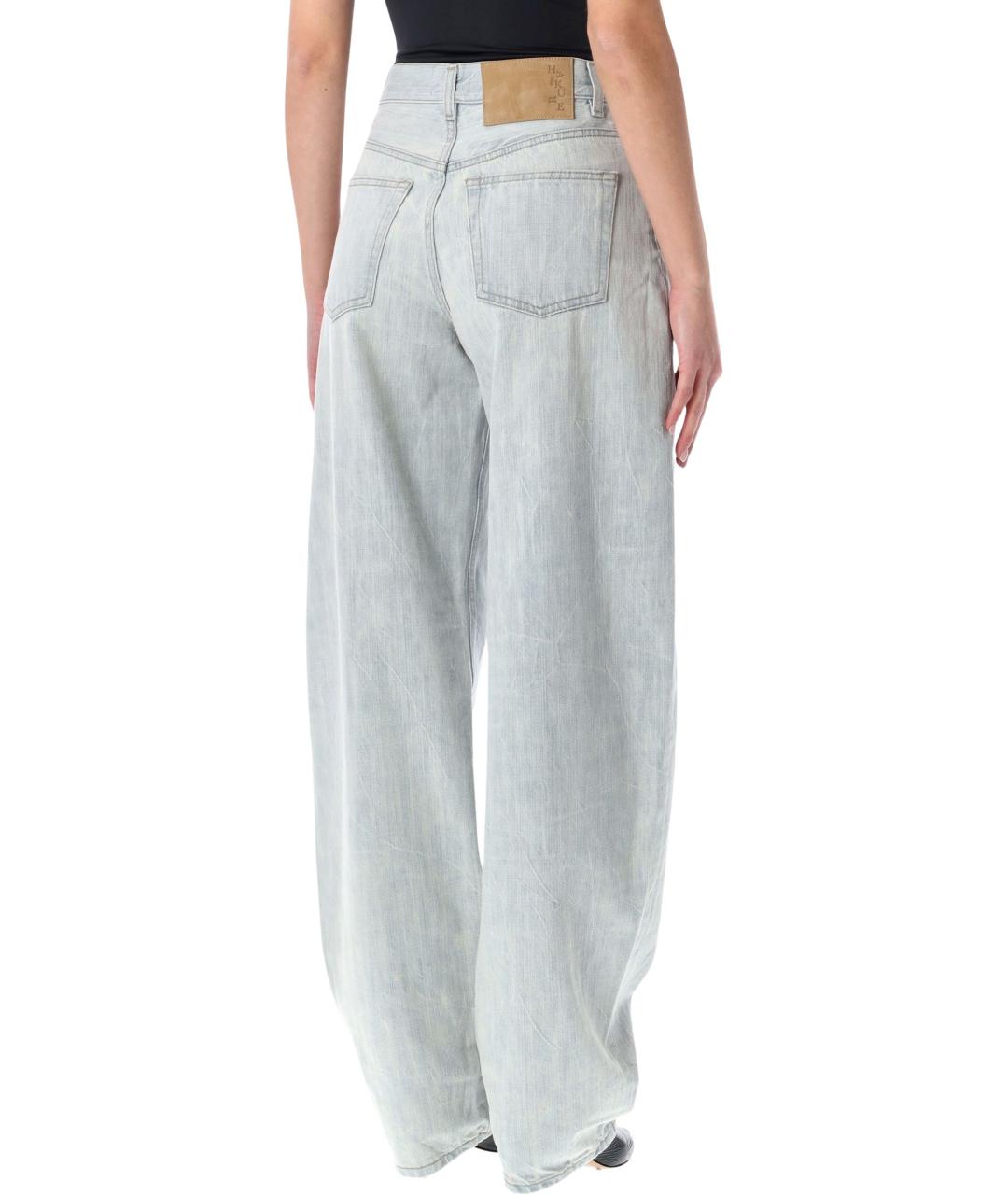 HAIKURE Синие хлопковые прямые джинсы, фото 2