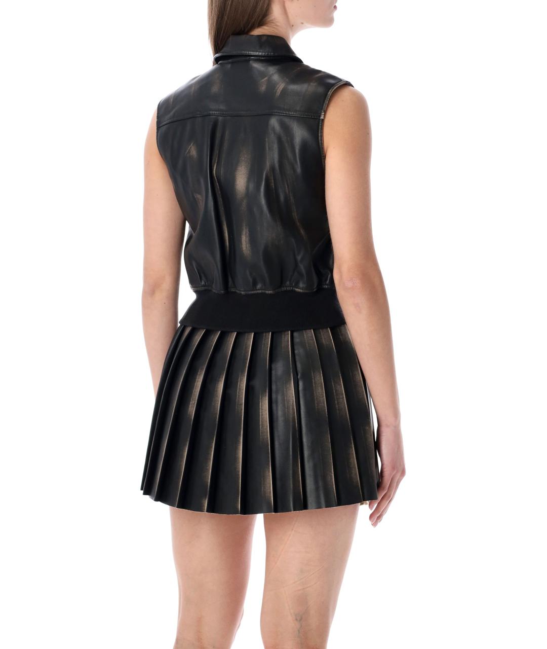 DIESEL Черный полиэстеровый жилет, фото 3