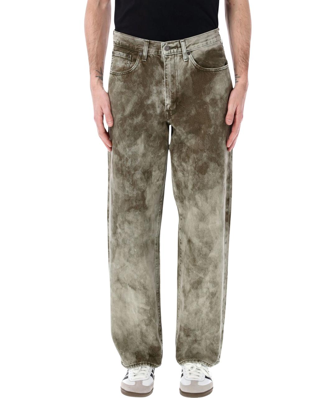 LEVI'S Серые хлопковые прямые джинсы, фото 2