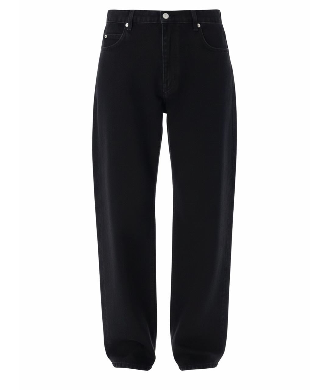 ISABEL MARANT Черные хлопковые прямые джинсы, фото 1