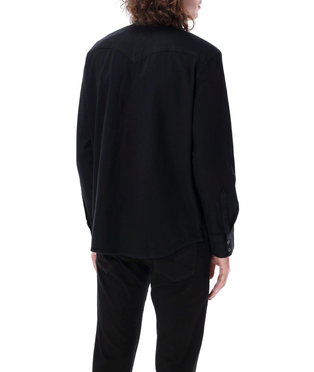 LEVI'S Черная хлопковая кэжуал рубашка, фото 3