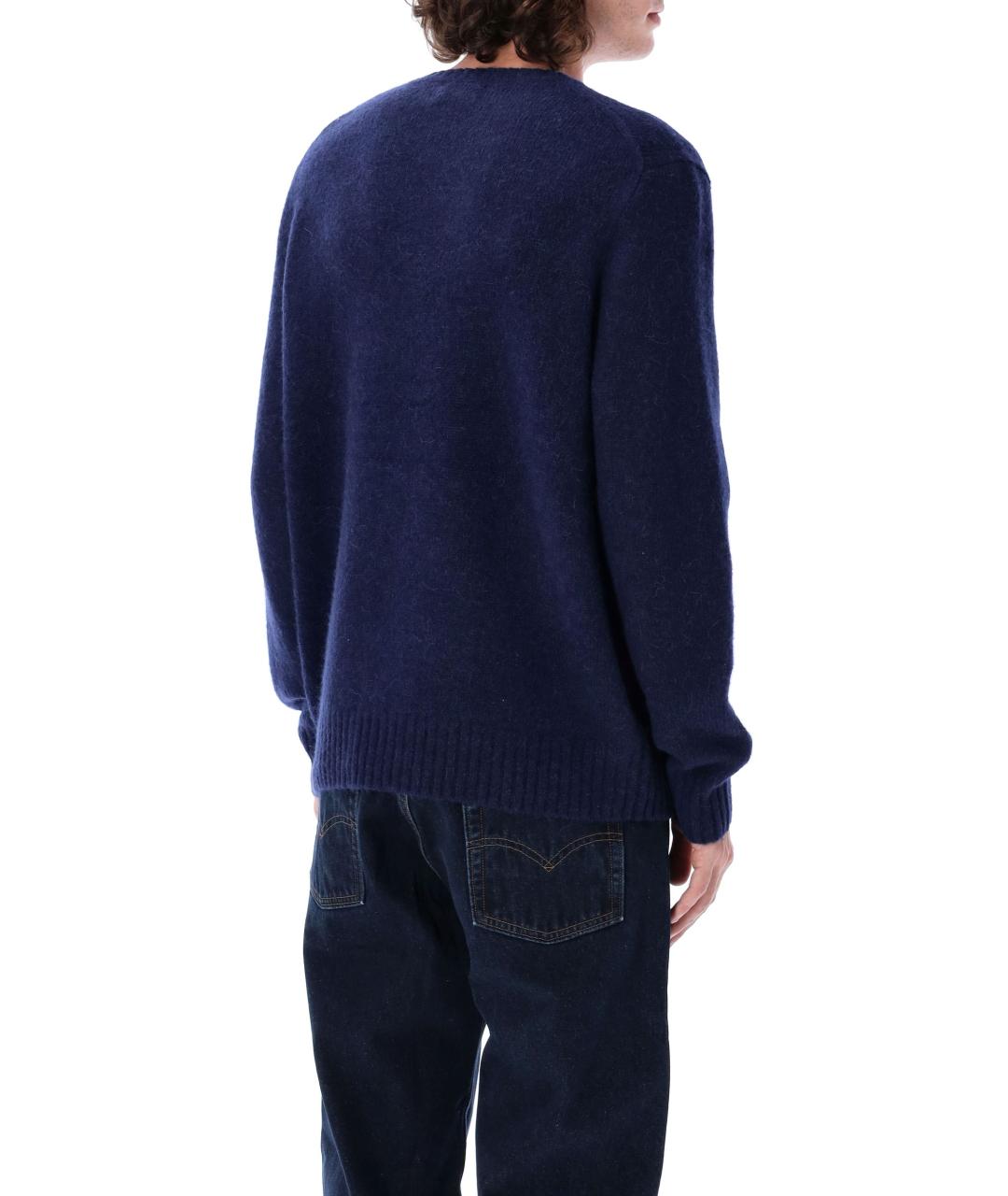 POLO RALPH LAUREN Синий шерстяной джемпер / свитер, фото 3
