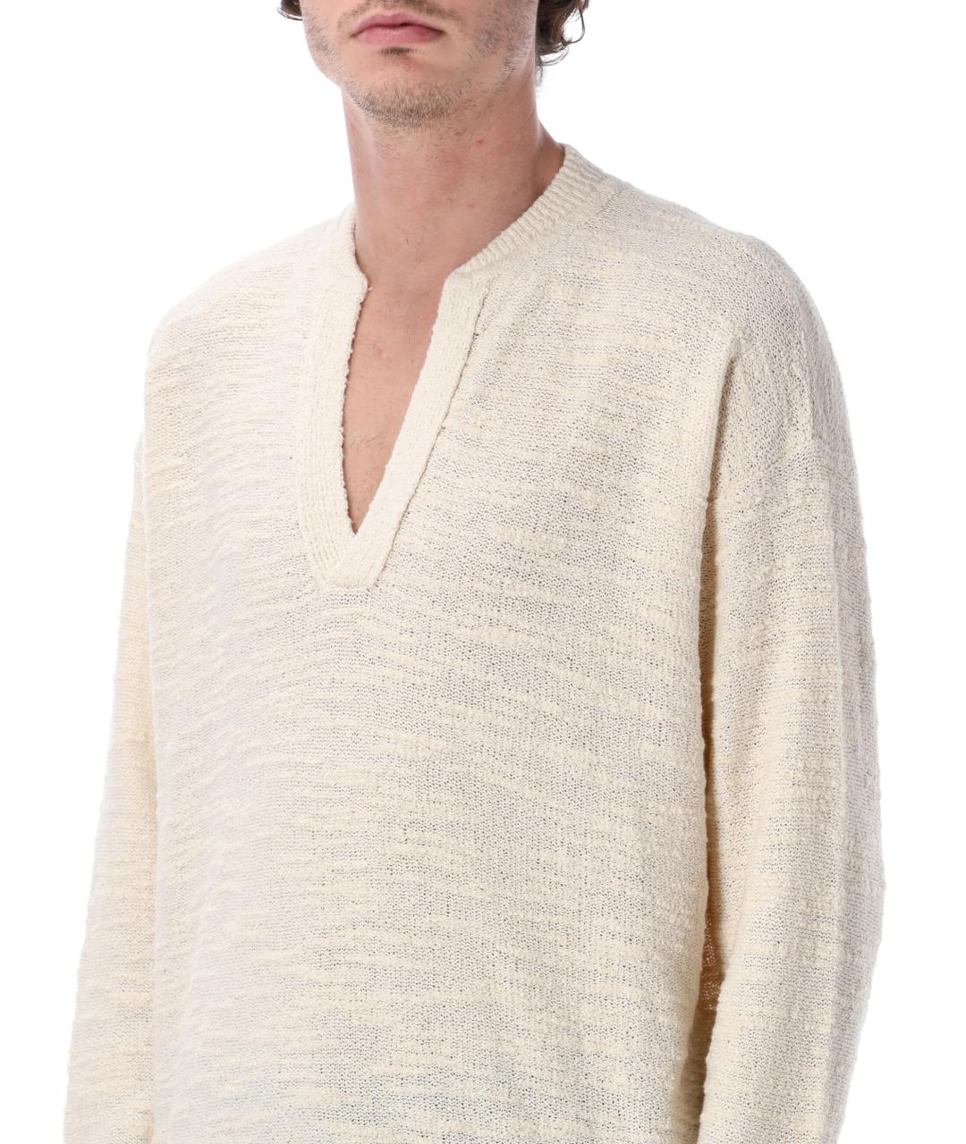 ISABEL MARANT Бежевый хлопковый джемпер / свитер, фото 3