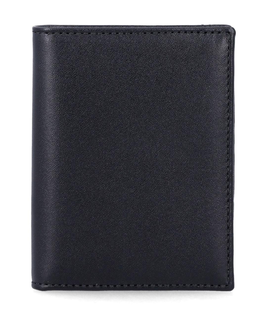 COMME DES GARÇONS WALLET Черный кожаный кардхолдер, фото 1